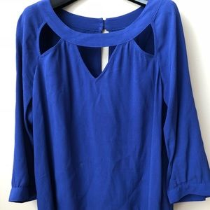 Blouse with cut out detail